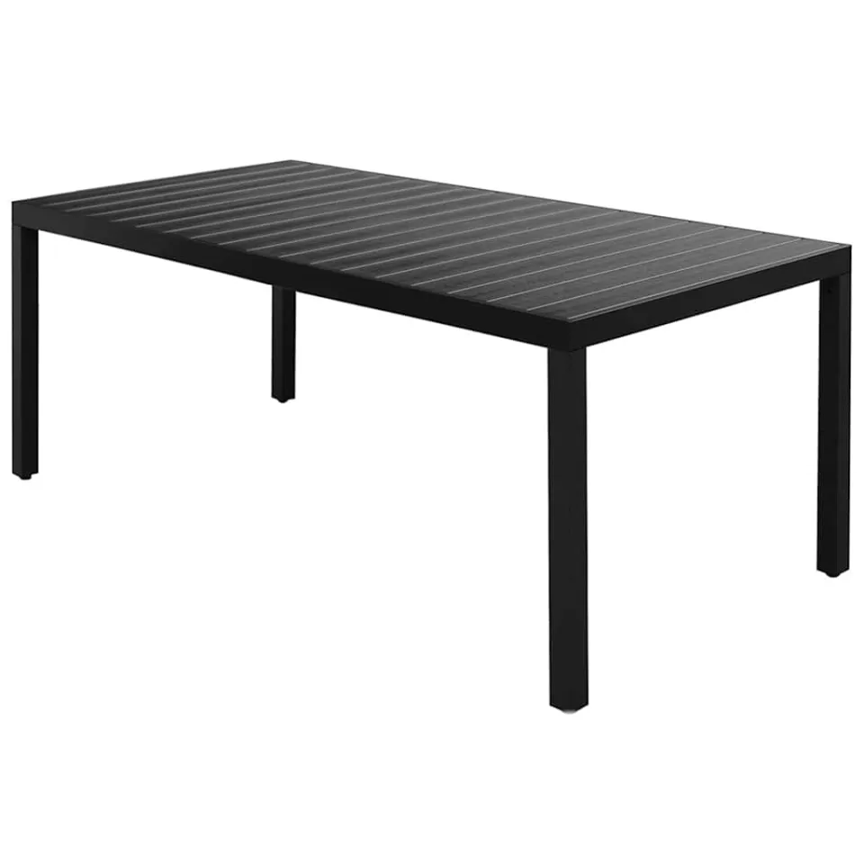 vidaXL 7-delige Tuinset PVC-rattan zwart, foto 3