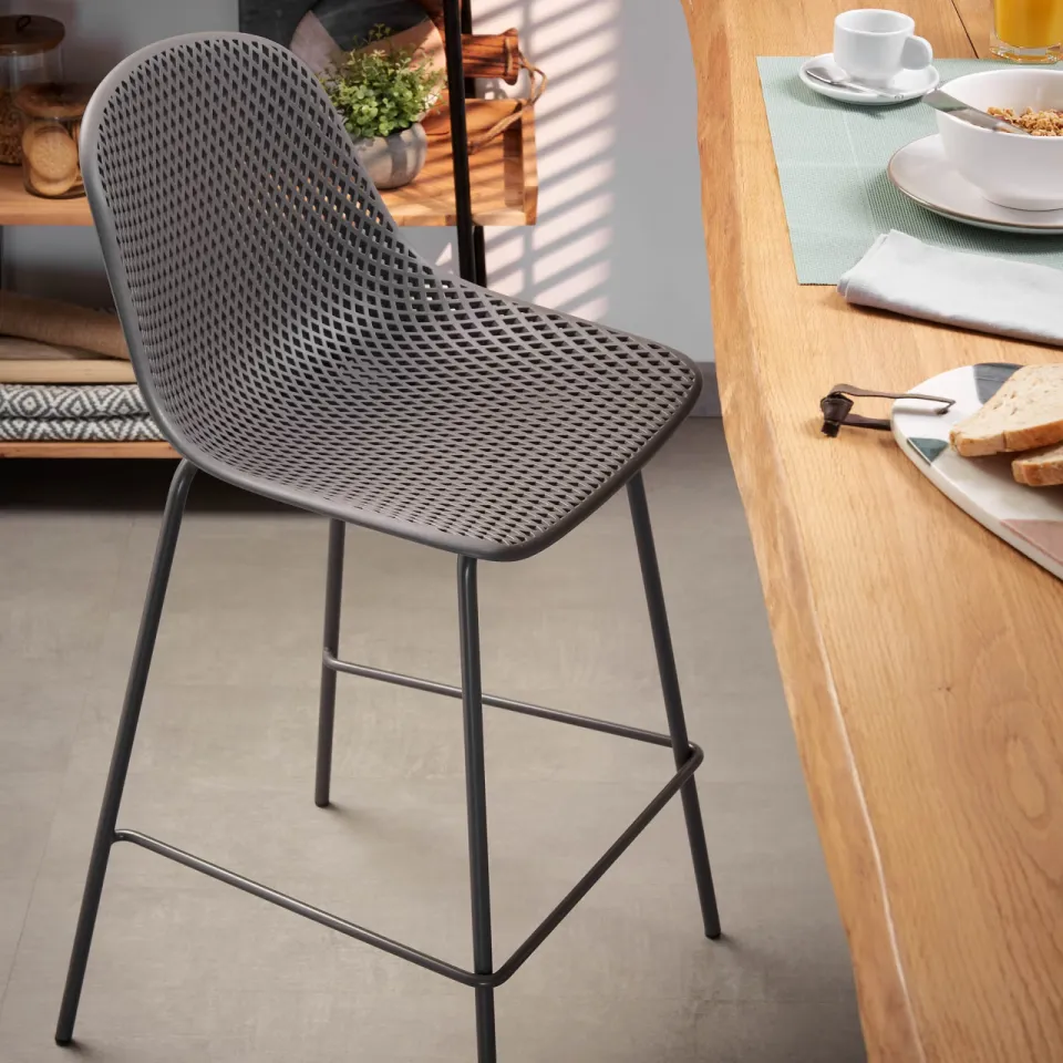 Kave Home Quinby barkruk zwart, foto 3