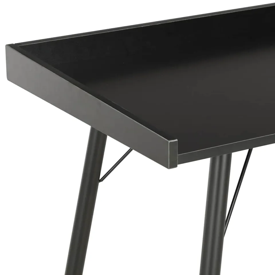vidaXL Bureau 90x50x79 cm zwart, foto 4
