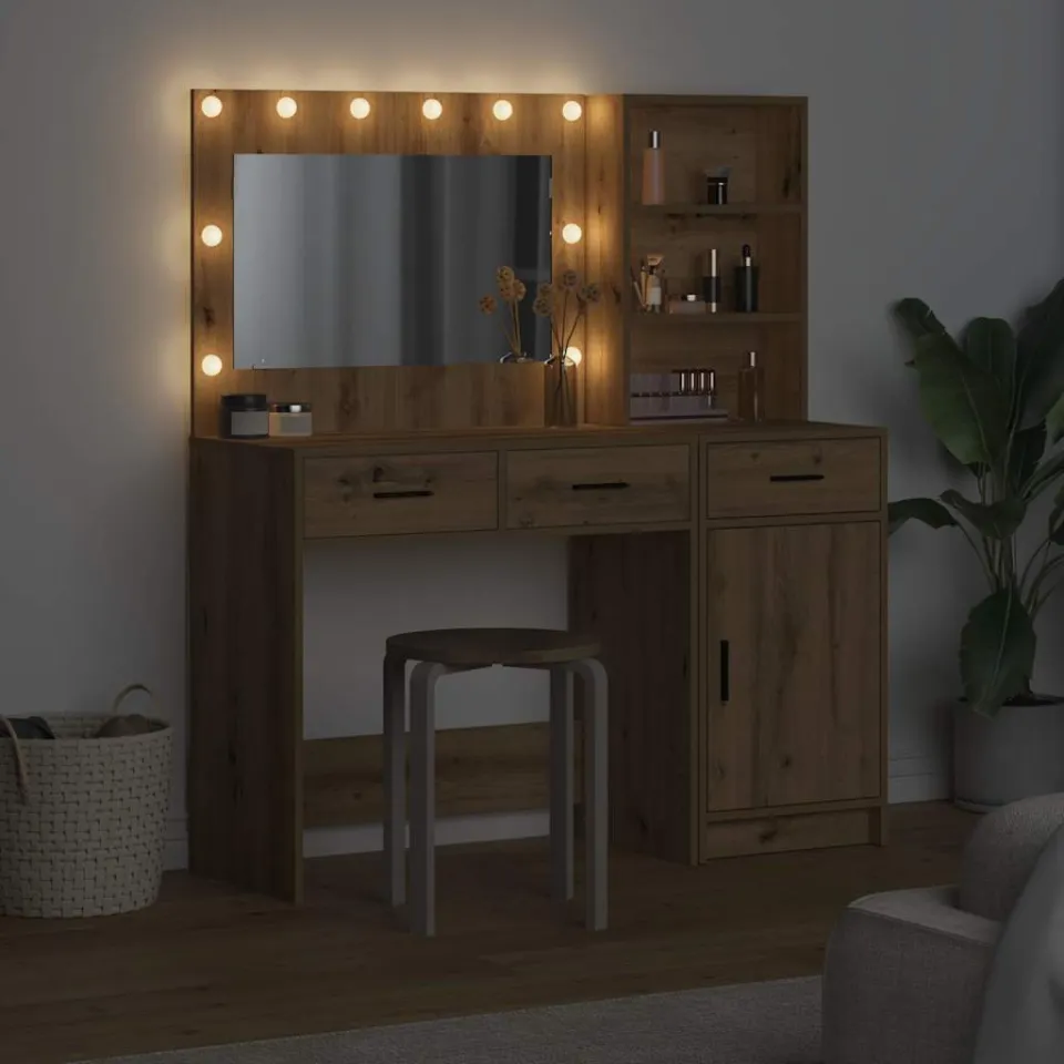 vidaXL Plafondtafel 2 st Bruin 78,5 x 41 x 135 cm Bewerkt hout, foto 3