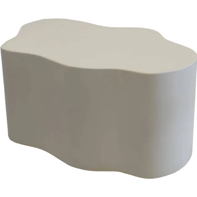 Giga Meubel Salontafel Marly - Organisch Wit Composiet - 100x70x41cm