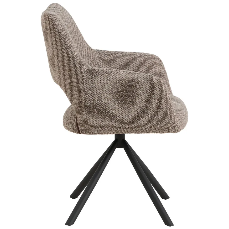 NOUS Living Ava eetkamerstoel taupe, foto 3