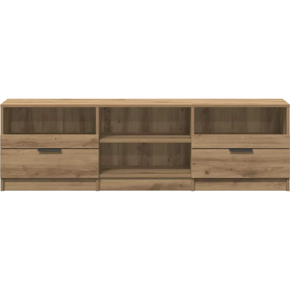 vidaXL Tv-meubel 150x33,5x45 cm bewerkt hout artisanaal eikenkleur, foto 3