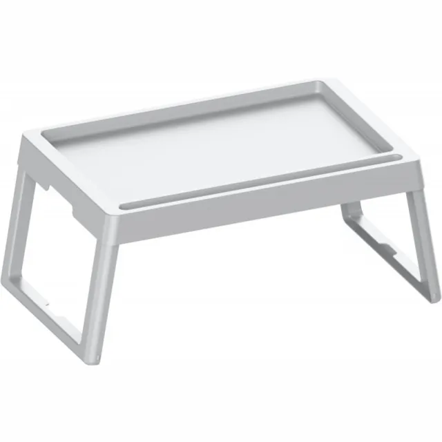 Practic Bedtafel - Inklapbare draagbare tafel - Laptoptafel - Ontbijttafel - Ontbijt op bed - Wit