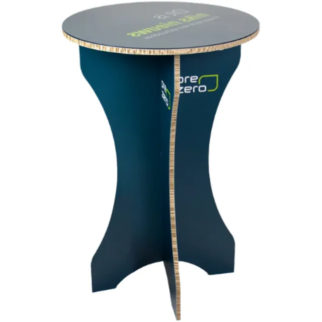 Kartent Kartonnen bedrukte statafel - Zonder plexiglas - Kies je eigen design | Hoogte 100 cm - Kartent Bruin