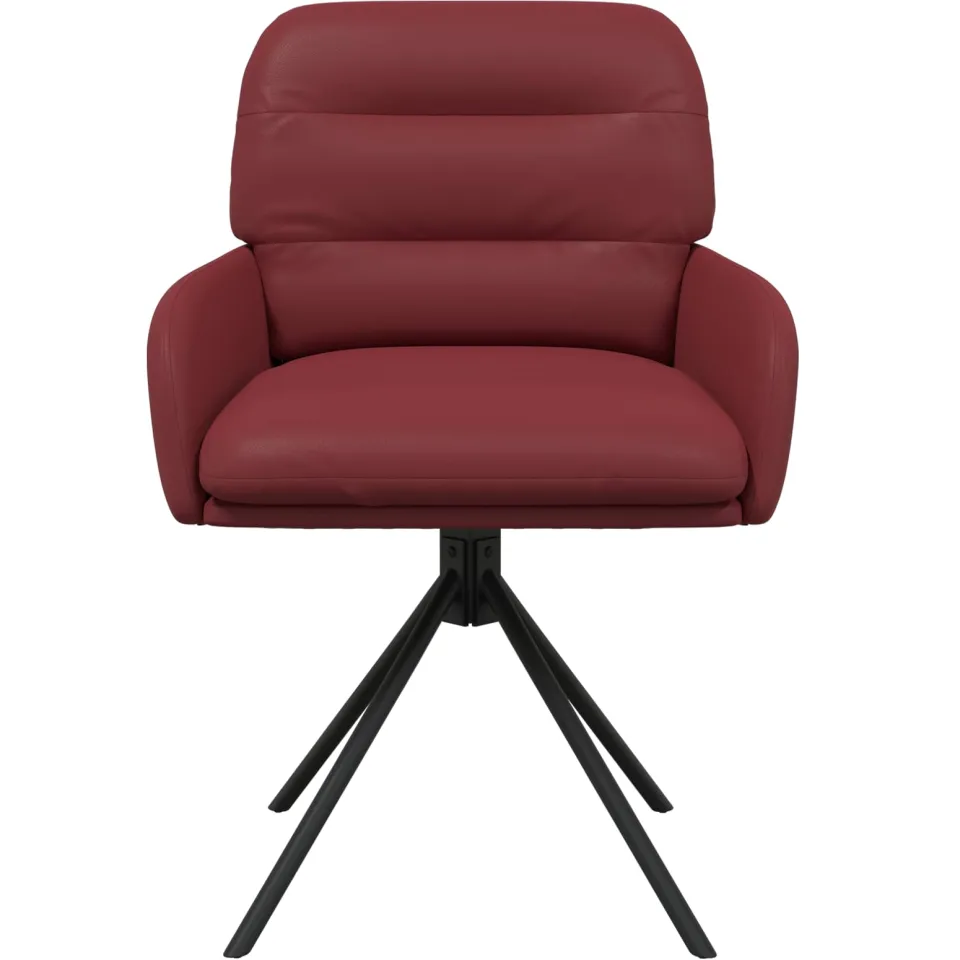 vidaXL Draai Eetstoelen 2 st Kunstleer Wijnrood 59x59,5x90cm