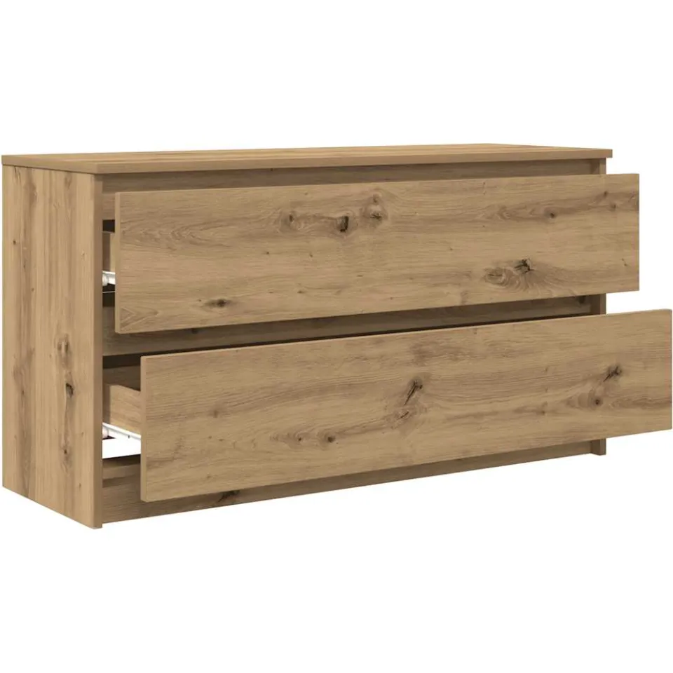 vidaXL Tv-meubel 100x35x54 cm bewerkt hout artisanaal eikenkleurig, foto 4