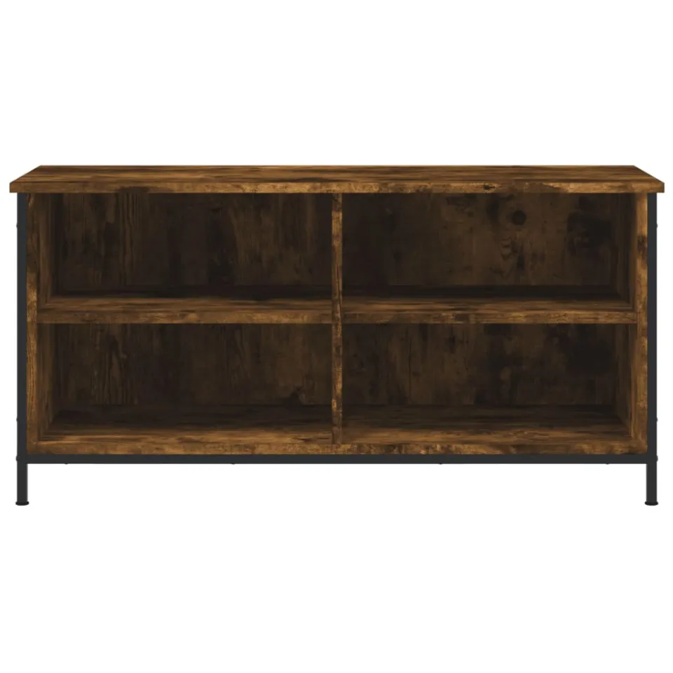 vidaXL Tv-meubel 100x40x50 cm bewerkt hout gerookt eikenkleurig Bruin