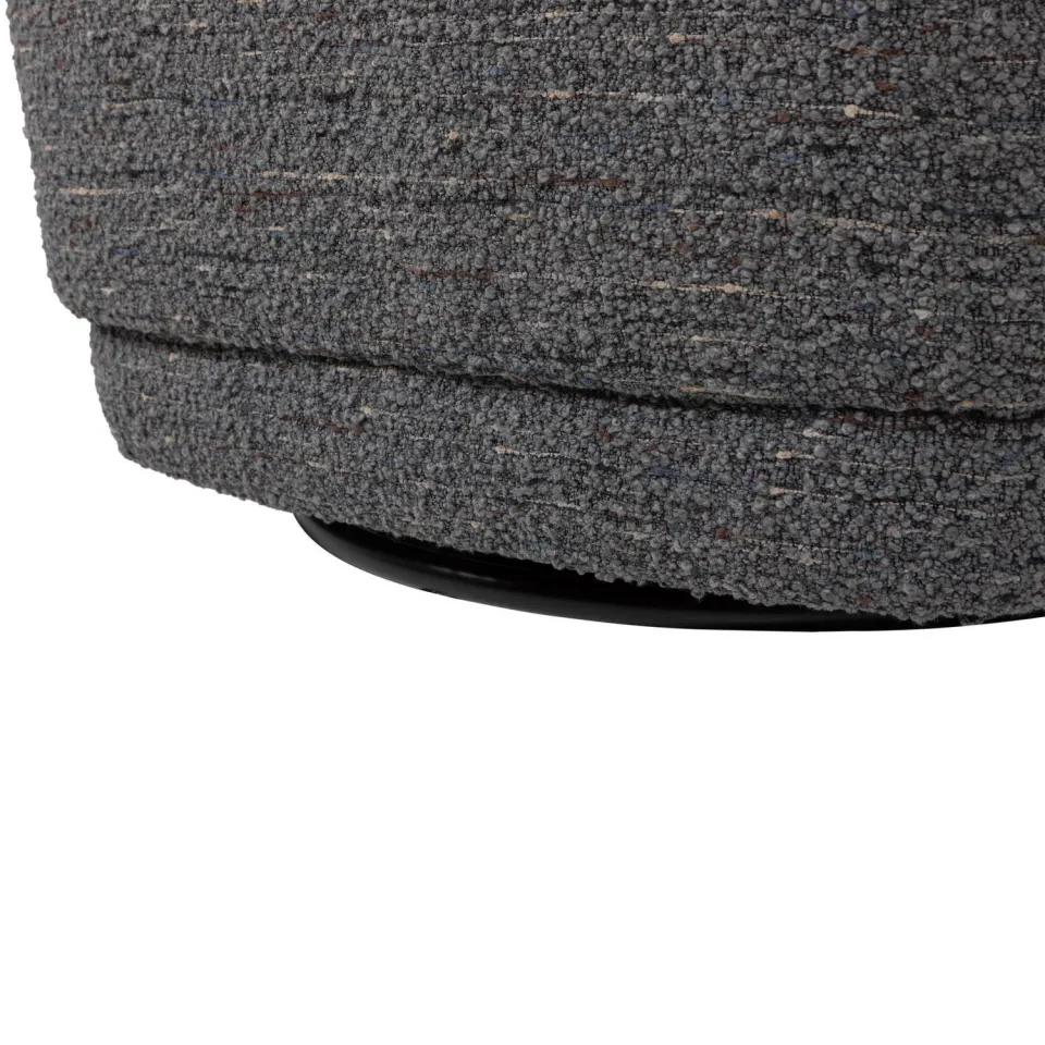 WOOOD Atty Draaifauteuil - Grove Melange - Grijs - 75x74x65, foto 7