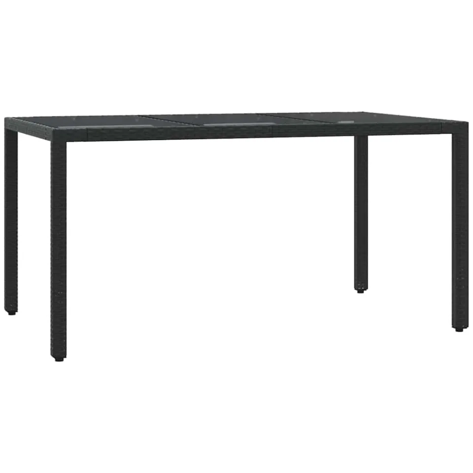 vidaXL 7-delige Tuinset met kussens poly rattan zwart, foto 4