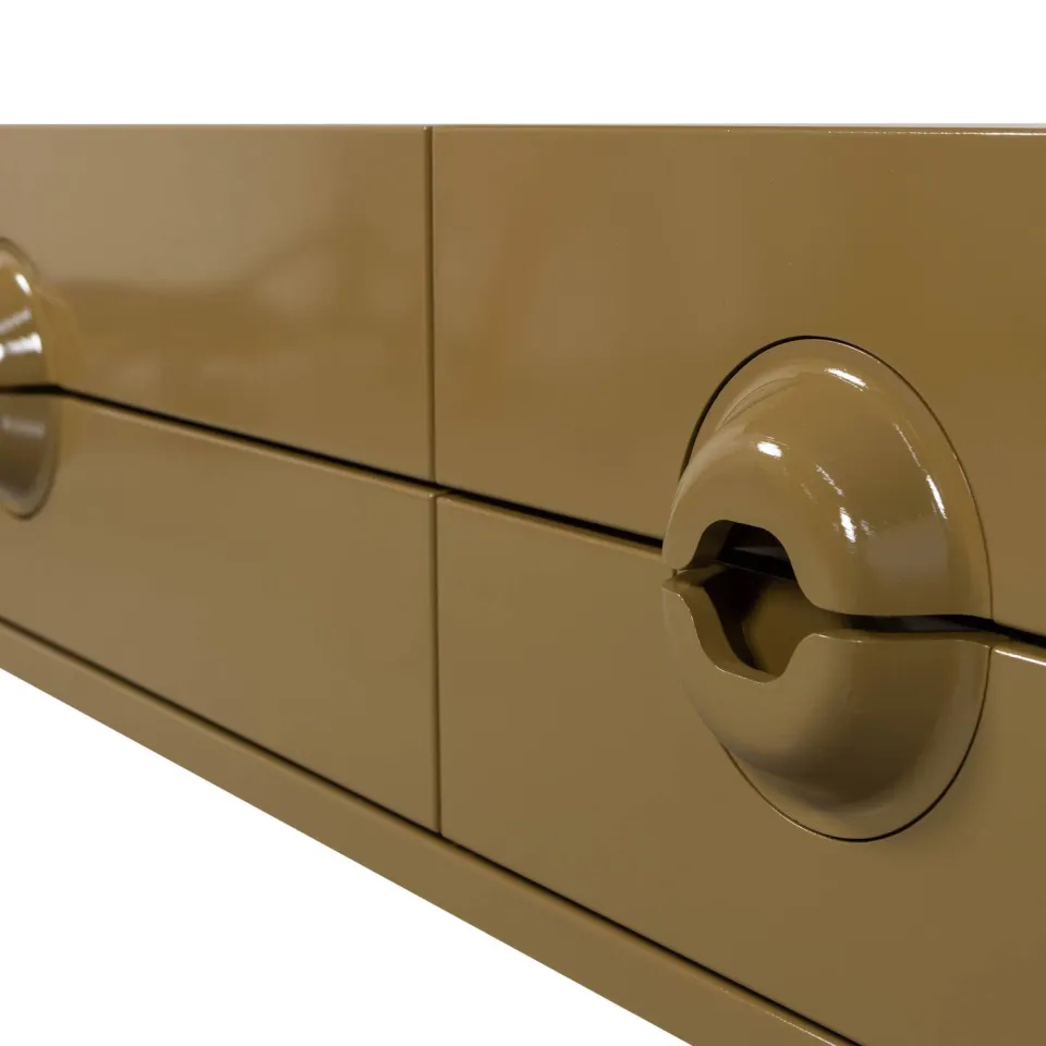 WOOOD Merge tv-meubel lichtbeige honey yellow, foto 5