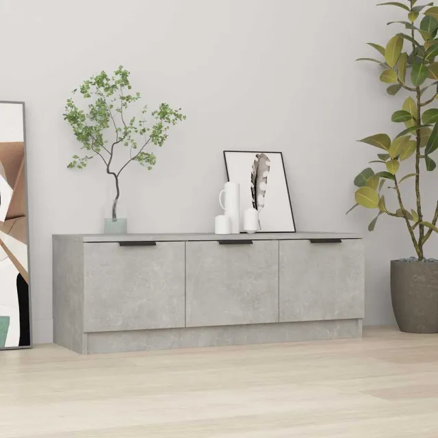 vidaXL Tv-meubel 102x35x36,5 cm bewerkt hout betongrijs grijs, foto 2