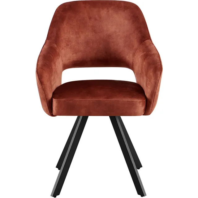 Benoa Eetkamerstoel Emilie Adore 24 Terracotta - eetkamerstoelen set van 2 Naturel