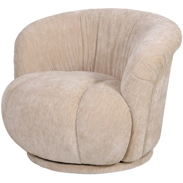 Damn Fashion Draaifauteuil Lucie in stof Blink beige