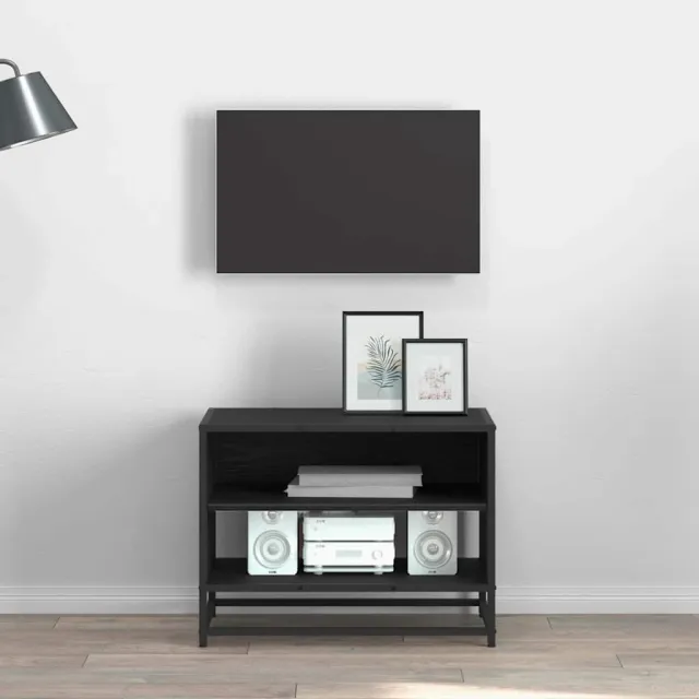 vidaXL TV Eenheden 61 x 40 x 46 cm Zwart Eiken Bewerkt hout
