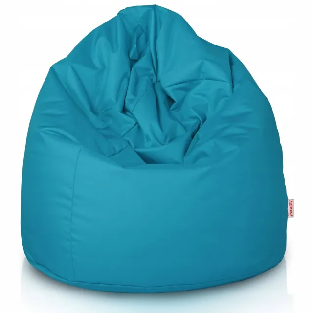 Italpouf Blauwe Sako Poef XL Outdoor Waterdicht Tuin Zitzak met Vulling