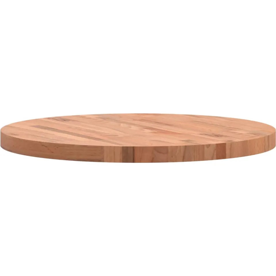 vidaXL Tafelblad rond Ø70x4 cm massief beukenhout Bruin