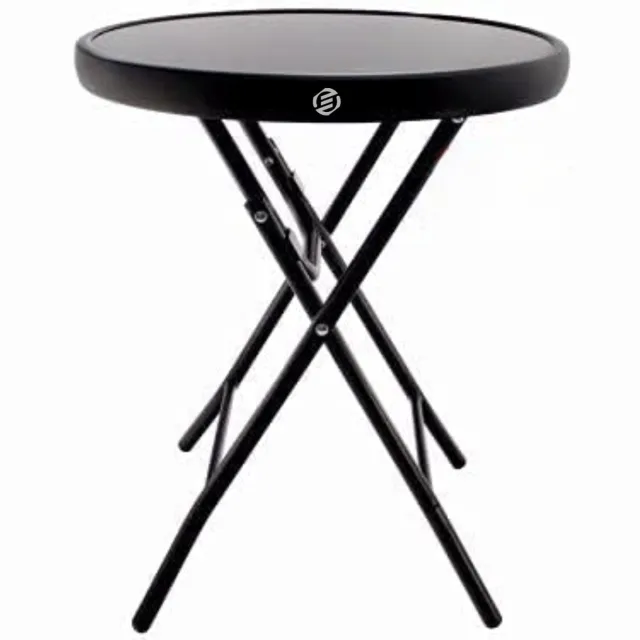 Equivera Bijzettafel Buiten - Bijzettafel Tuin - Salontafel Buiten - Salontafel Tuin - Koffietafel Buiten - Voor Binnen en Buiten - Must Have Voor Jouw Tuin! Zwart