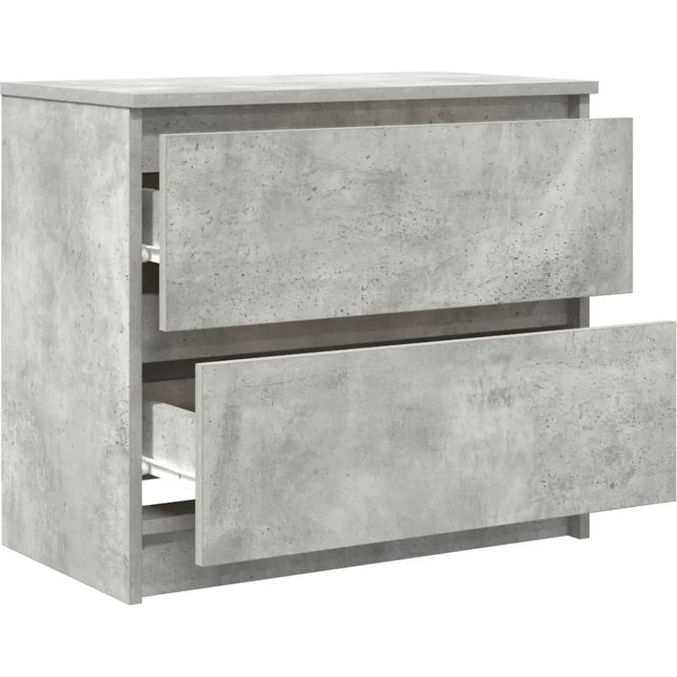 vidaXL Tv-meubel 60x35x54 cm bewerkt hout betongrijs grijs, foto 4