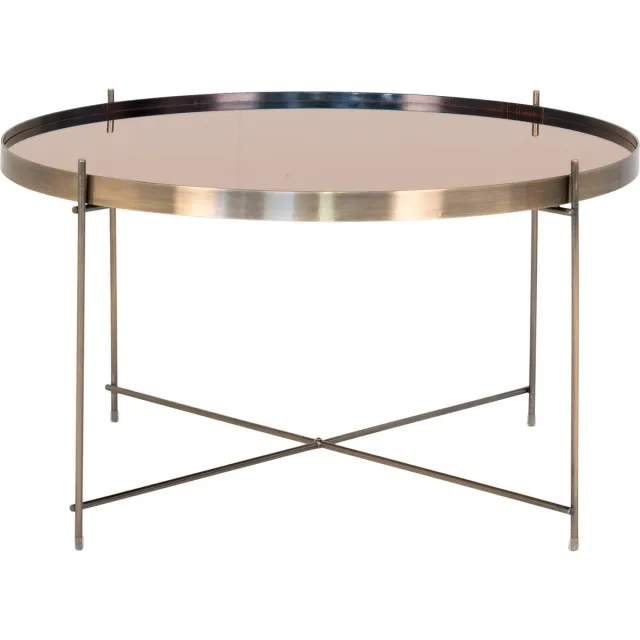 House Nordic Salontafel Scarlett 70x40 cm messingkleurig