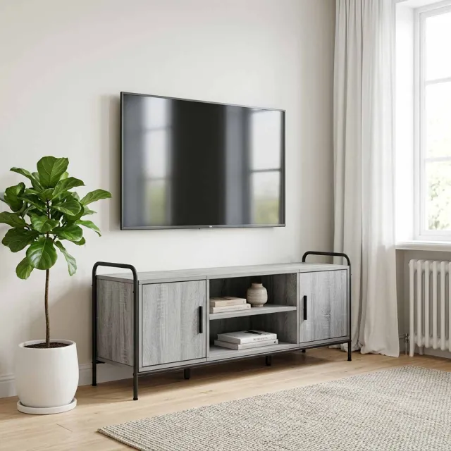 vidaXL Tv-meubel 119 x 33 x 50 cm Grijs Sonoma, foto 2
