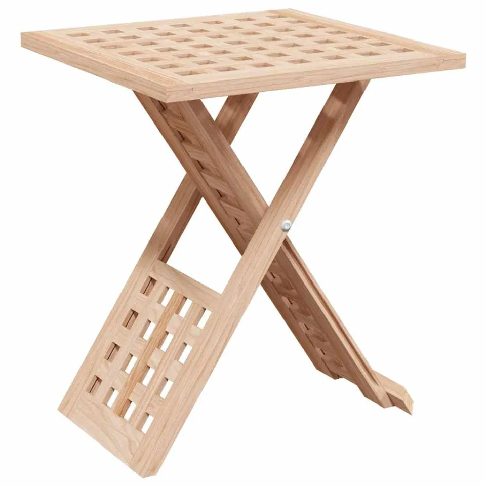 vidaXL Salontafel Bruin 33 x 33 x 40,5 cm Massief Notenhout, foto 3
