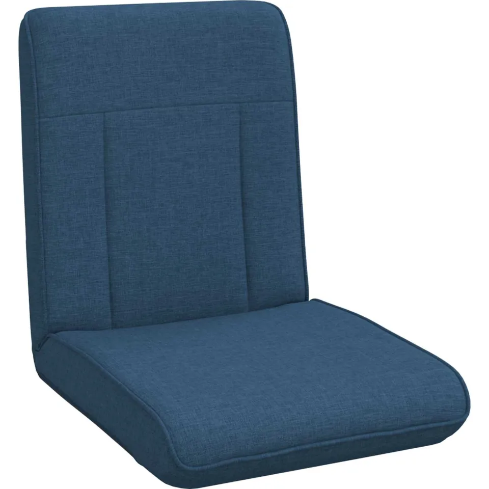 vidaXL Verstelbare vlo stoelen Blauw Stof, foto 4