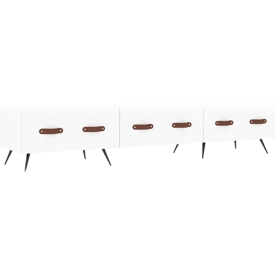 vidaXL Tv-meubel 150x36x30 cm bewerkt hout wit, foto 3