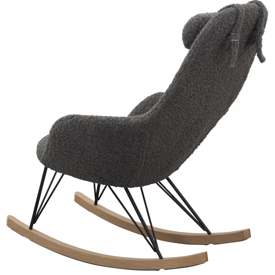 Artistiq Living schommelstoel Carly grijs, foto 4