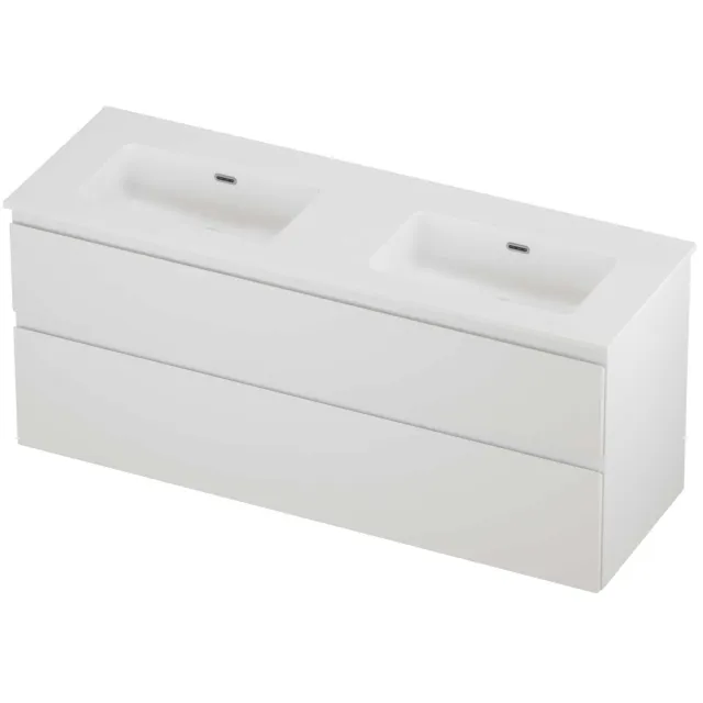 Proline Tribute Badmeubelset Porselein Elegant 140x46x62 cm Mat White Mat Wit