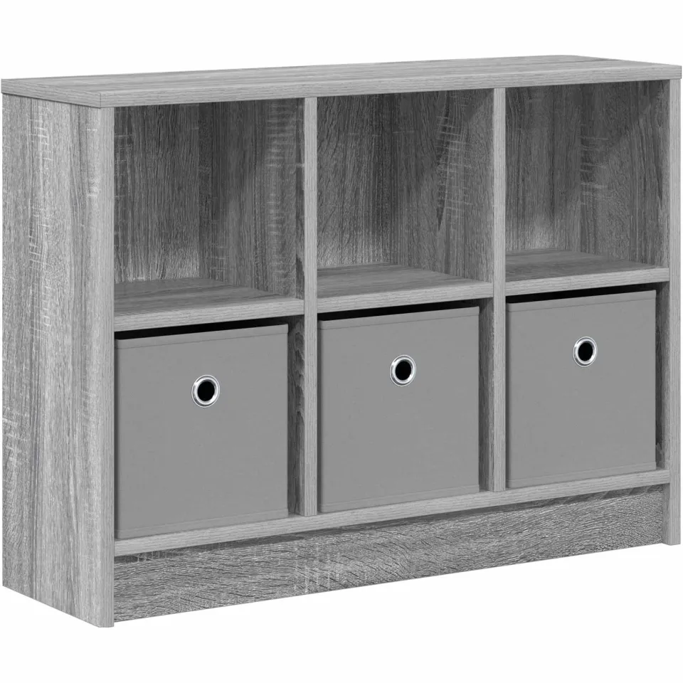 vidaXL Dressoir Grijs Sonoma 73,5 x 22,5 x 53,5 cm