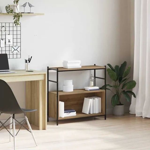vidaXL Boekenkast 80 x 30 x 78,5 cm Bewerkt hout Artisan Eiken, foto 2