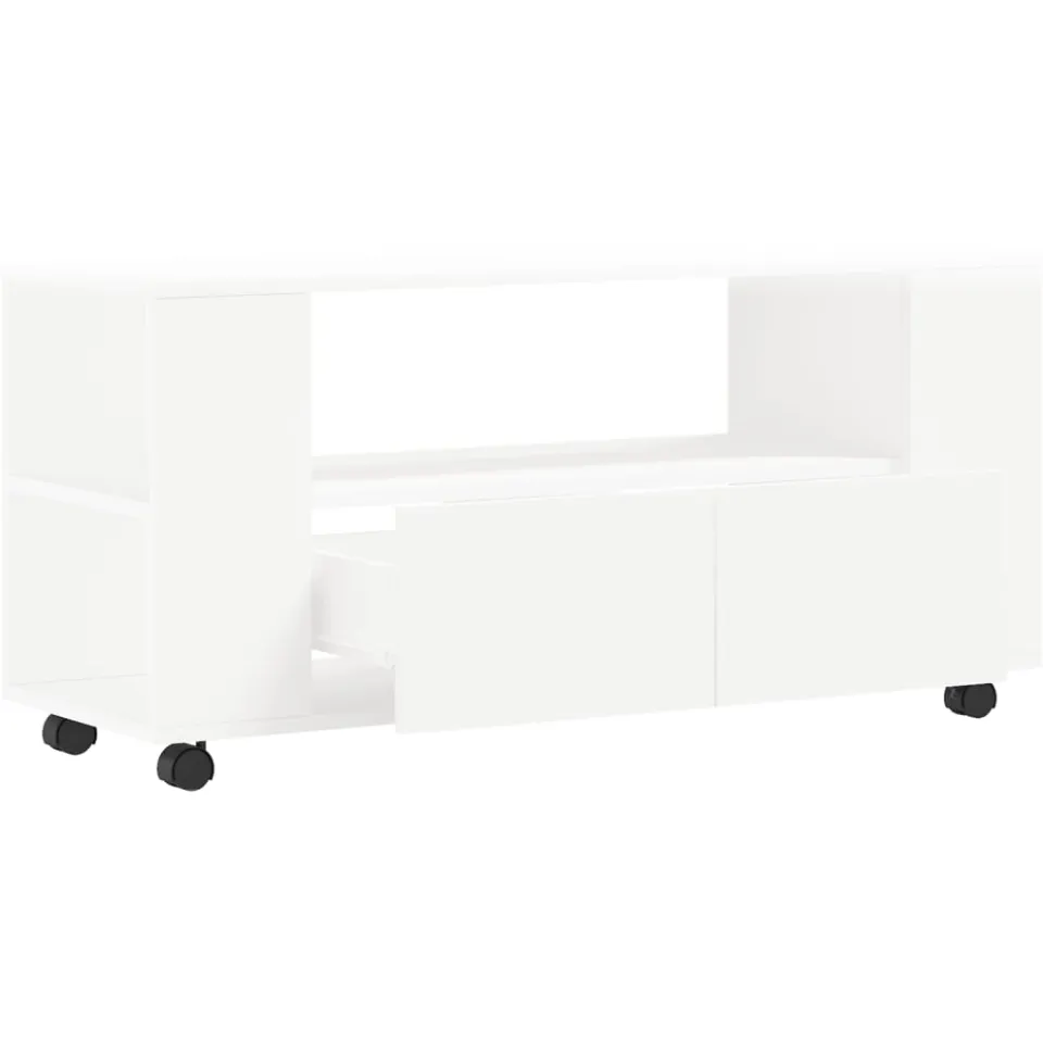 vidaXL Tv-meubel 102x34,5x43 cm bewerkt hout wit