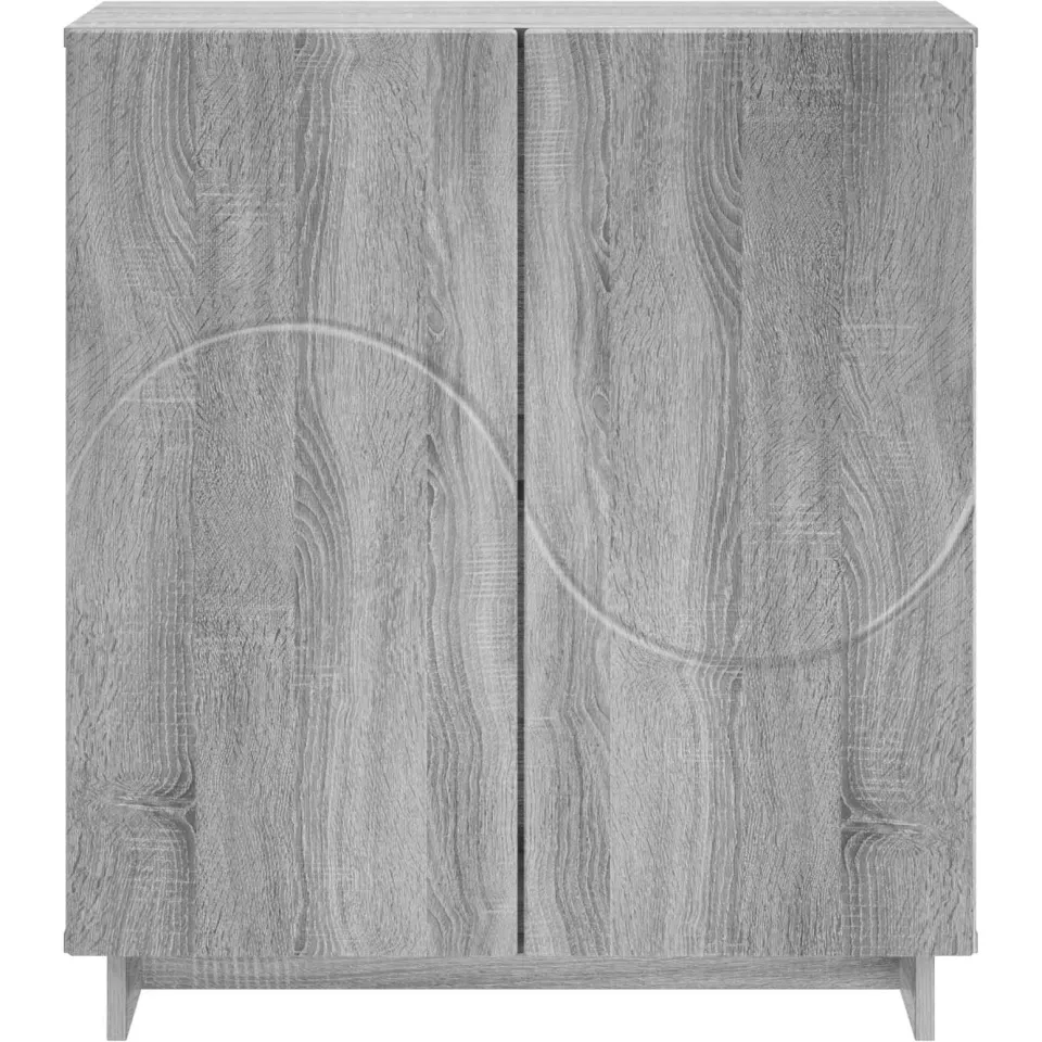 vidaXL Dressoir Grijs Sonoma 67 x 34,5 x 75 cm Bewerkt hout, foto 4