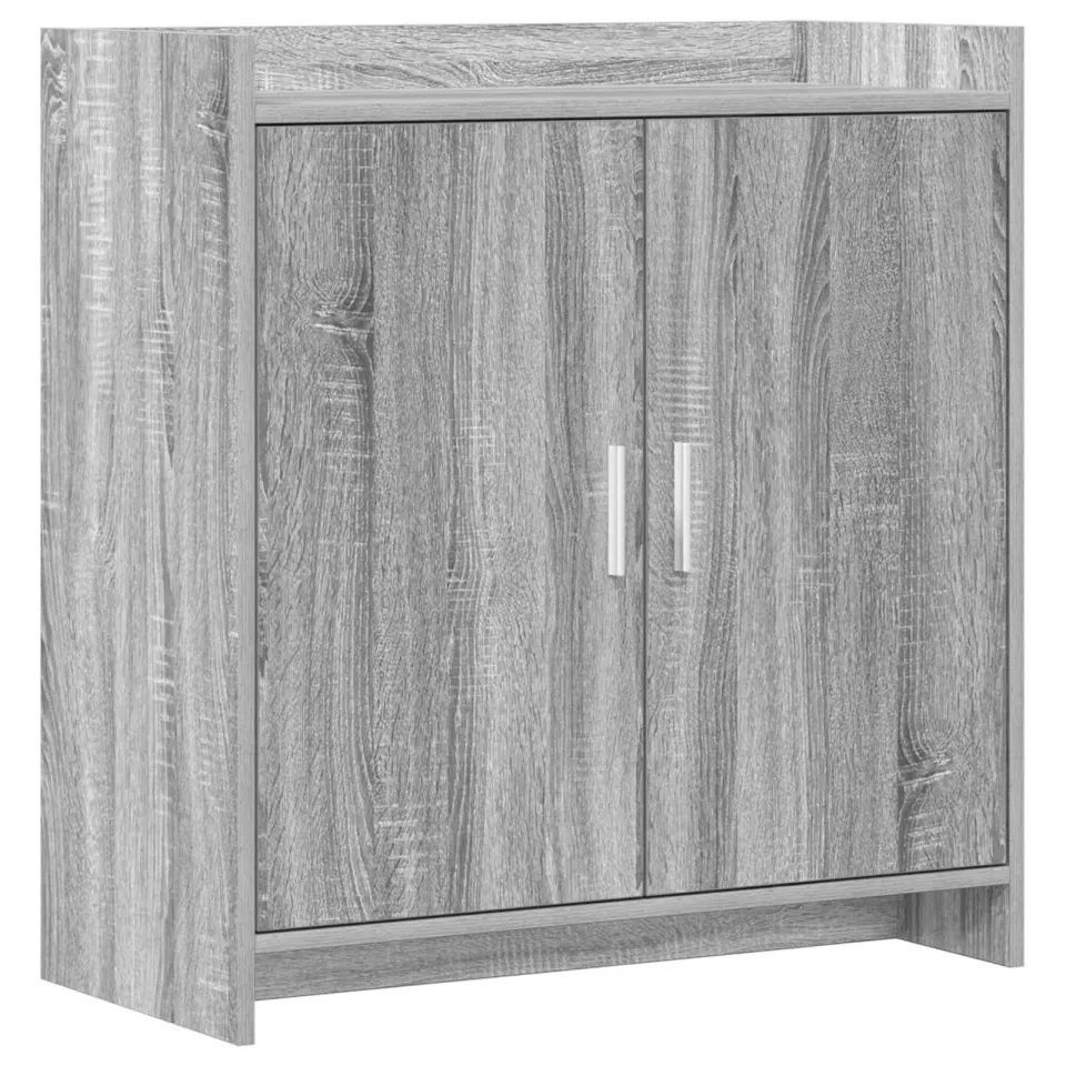 vidaXL Dressoir Grijs Sonoma 72 x 36 x 80 cm Bewerkt hout, foto 3