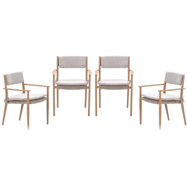 Garden Impressions Parijs tuinstoelen lichtbeige bruin