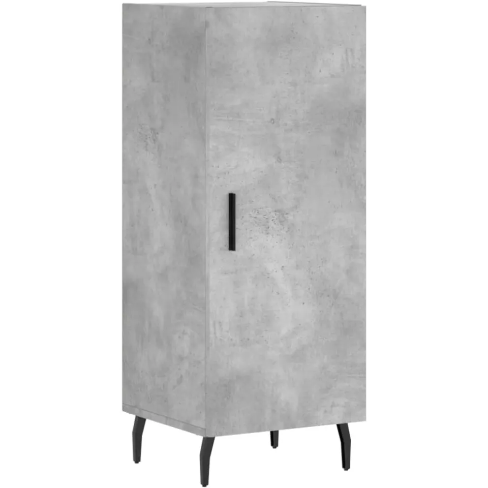 vidaXL Dressoir 34,5x34x90 cm bewerkt hout betongrijs grijs, foto 3