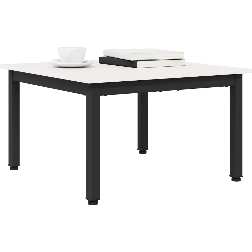 vidaXL Salontafel Wit 60 x 60 x 36 cm Massief grenenhout