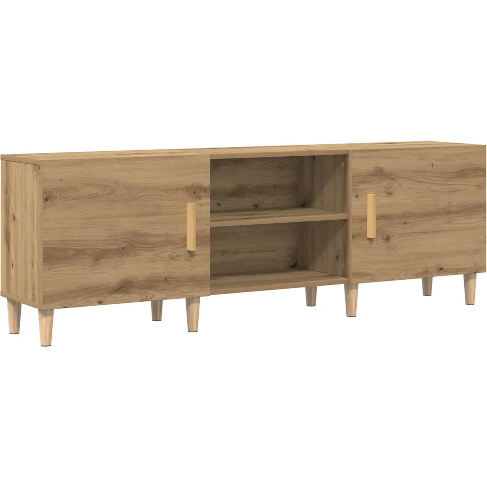 vidaXL TV-kast 150 x 30 x 50 cm artisanaal eikenkleurig Bewerkt hout, foto 3