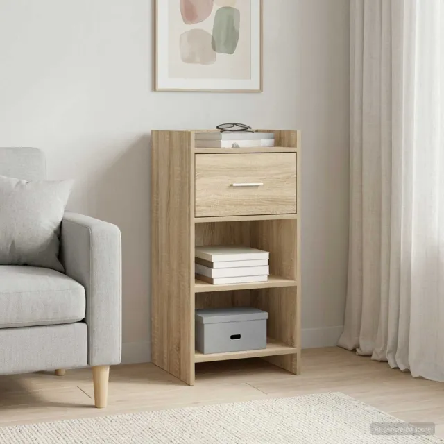 vidaXL Dressoir Sonoma Eiken 40 x 36 x 80 cm Bewerkt hout Bruin