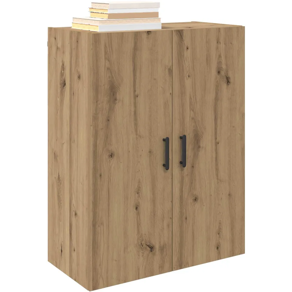 vidaXL Wandkast 2 st Artisan Eiken 69,5 x 34 x 90 cm Bewerkt hout Bruin