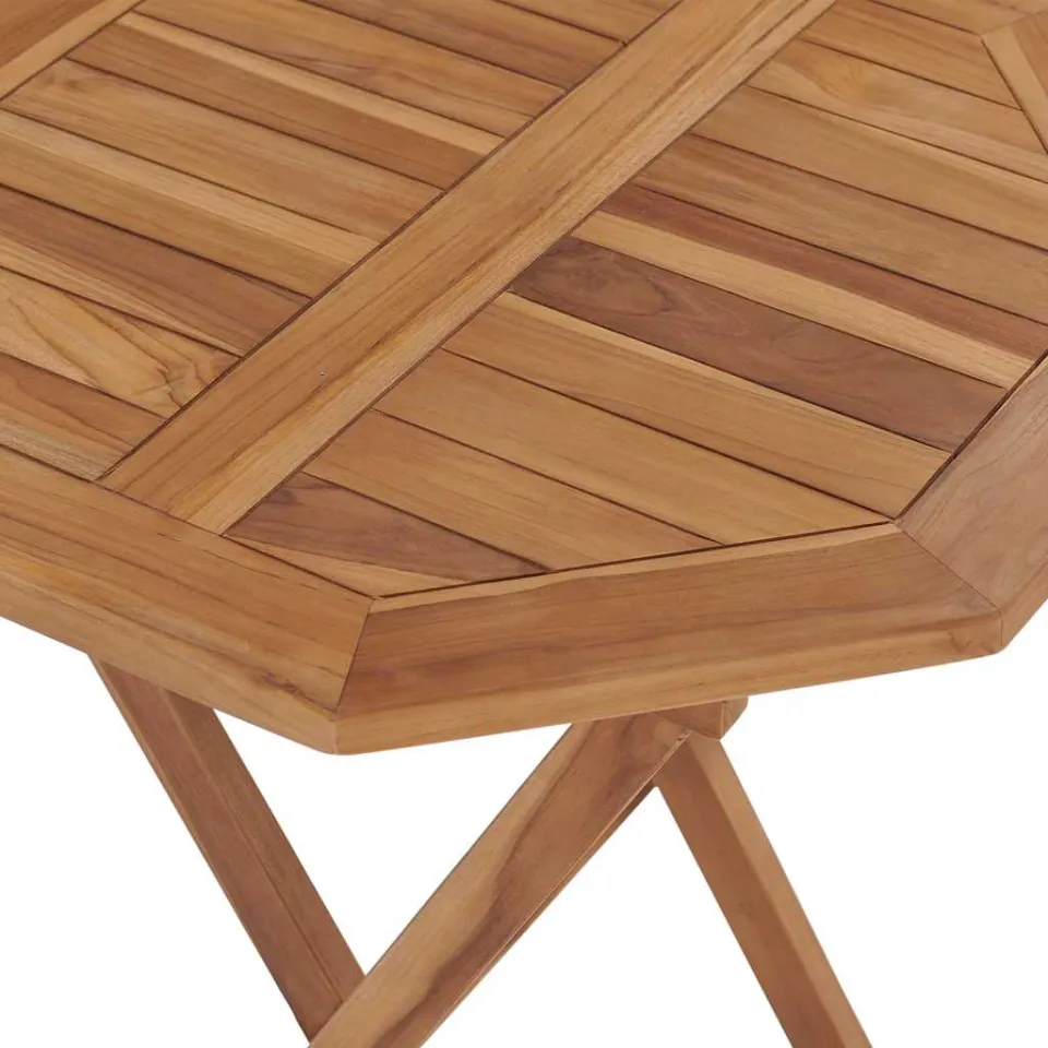 vidaXL Tuintafel inklapbaar 60x60x75 cm massief teakhout bruin, foto 4