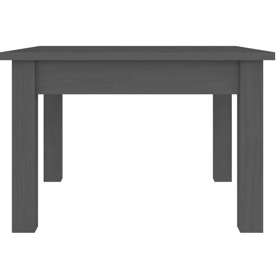 vidaXL Salontafel 45x45x30 cm massief grenenhout grijs, foto 4