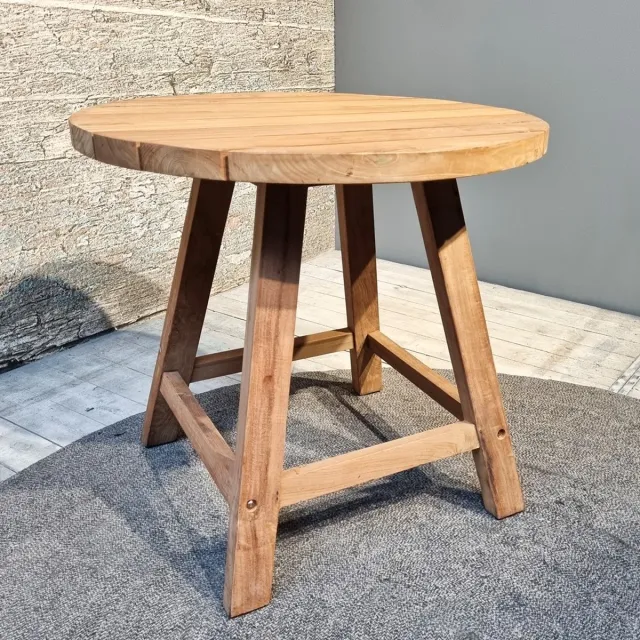 Benoa Tuintafel - Rond - 75cm Bruin