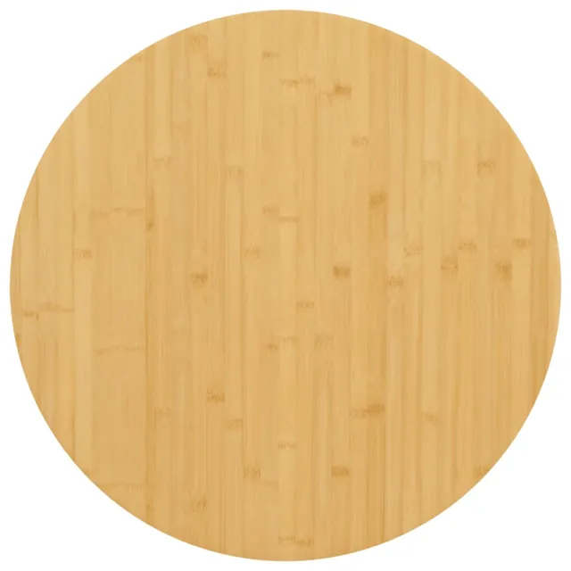 vidaXL Tafelblad Ø 60x4 cm bamboe Bruin