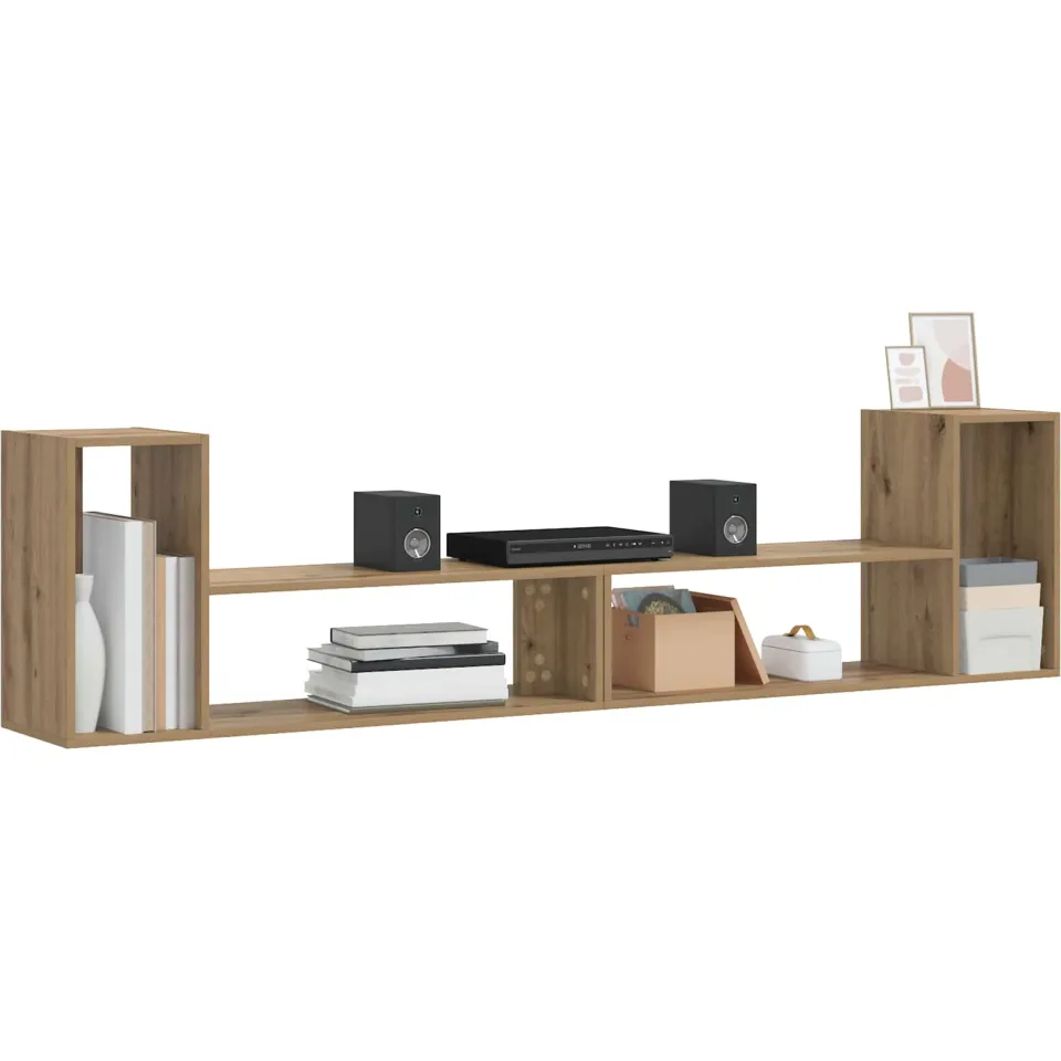 vidaXL TV-kast 100 x 30 x 50 cm Artisanaal eiken Bewerkt hout Bruin