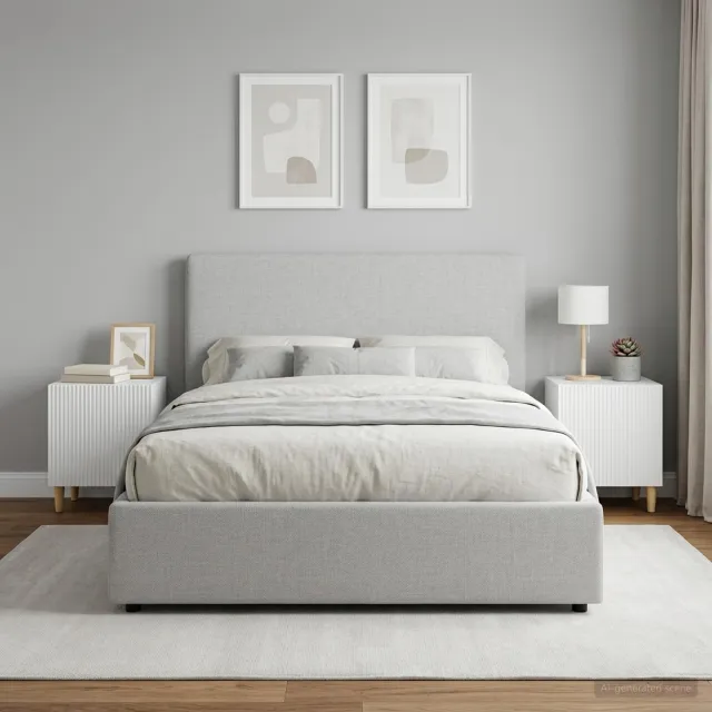 vidaXL Nachtkastje 2 st Wit 43 x 34,5 x 50 cm Bewerkt hout, foto 2