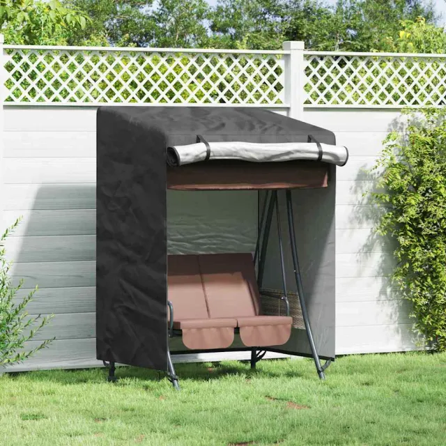 vidaXL Hoes voor buitenschommel 120 x 90 x 155 cm 210D Oxford Stof Zwart