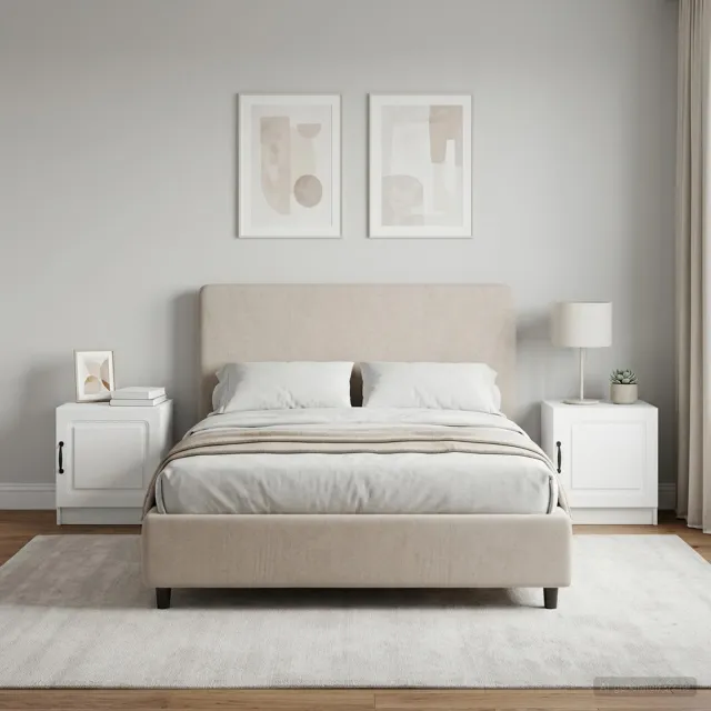 vidaXL Nachtkastje 2 st Wit 43 x 34,5 x 47 cm Bewerkt hout, foto 2