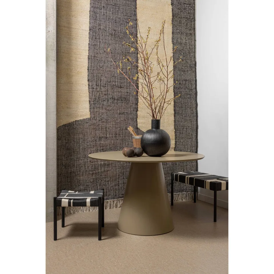 WOOOD Jorre Eettafel - MDF - Militair Bruin - 76x120x120, foto 3
